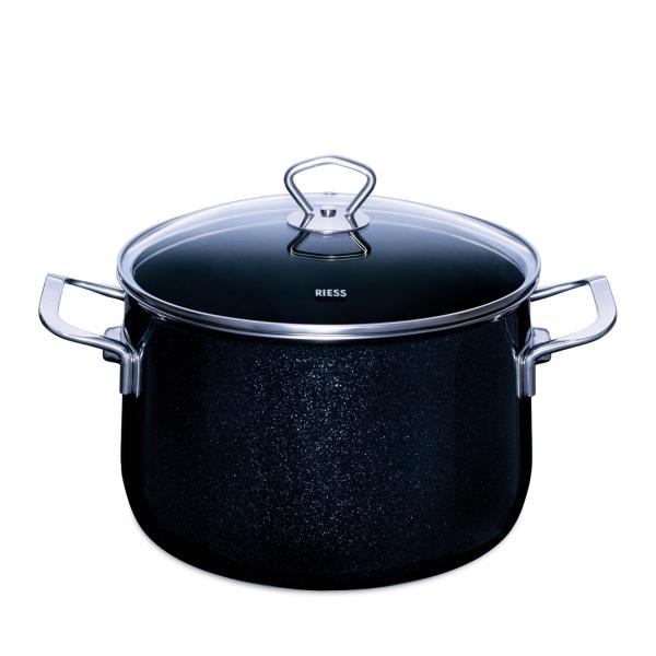 Riess Fleischtopf mit Glasdeckel, Nouvelle Black Magic Extra Stark